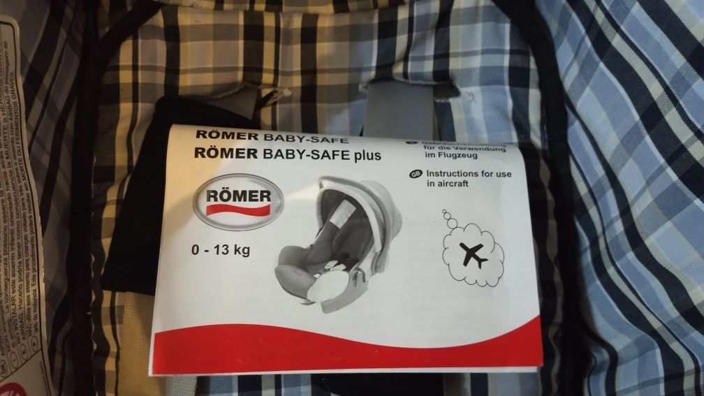 Fotelik nosidełko Romer Baby safe plus 0-13 kg