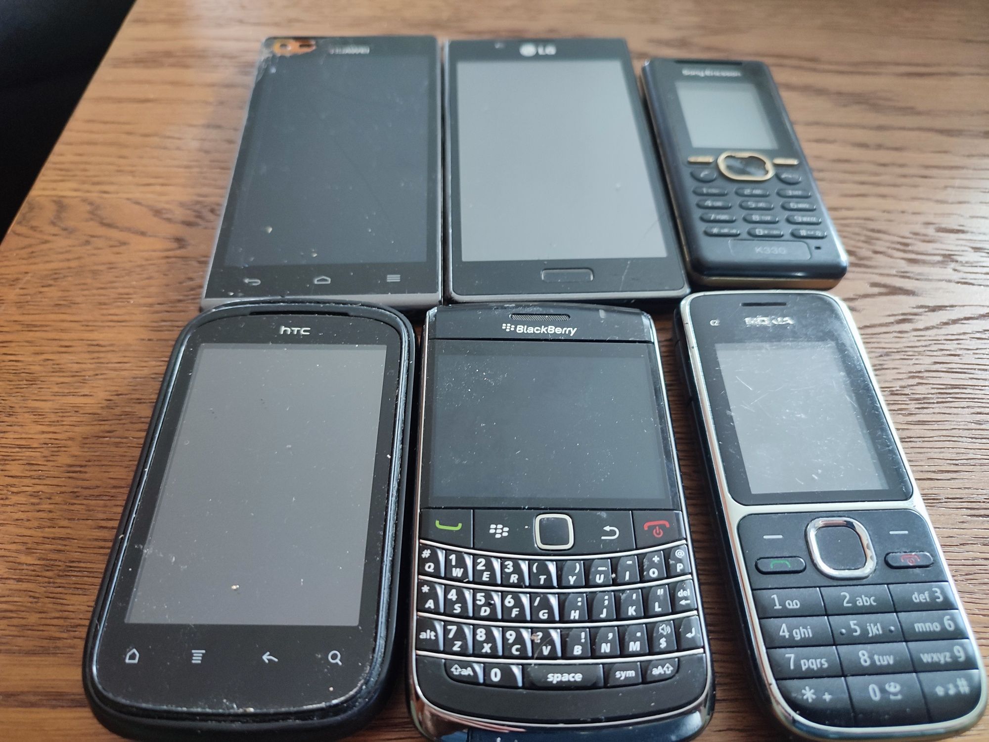 WYPRZEDAŻ! 6 x telefon, nokia c2, BlackBerry, Sony Ericsson, i inne