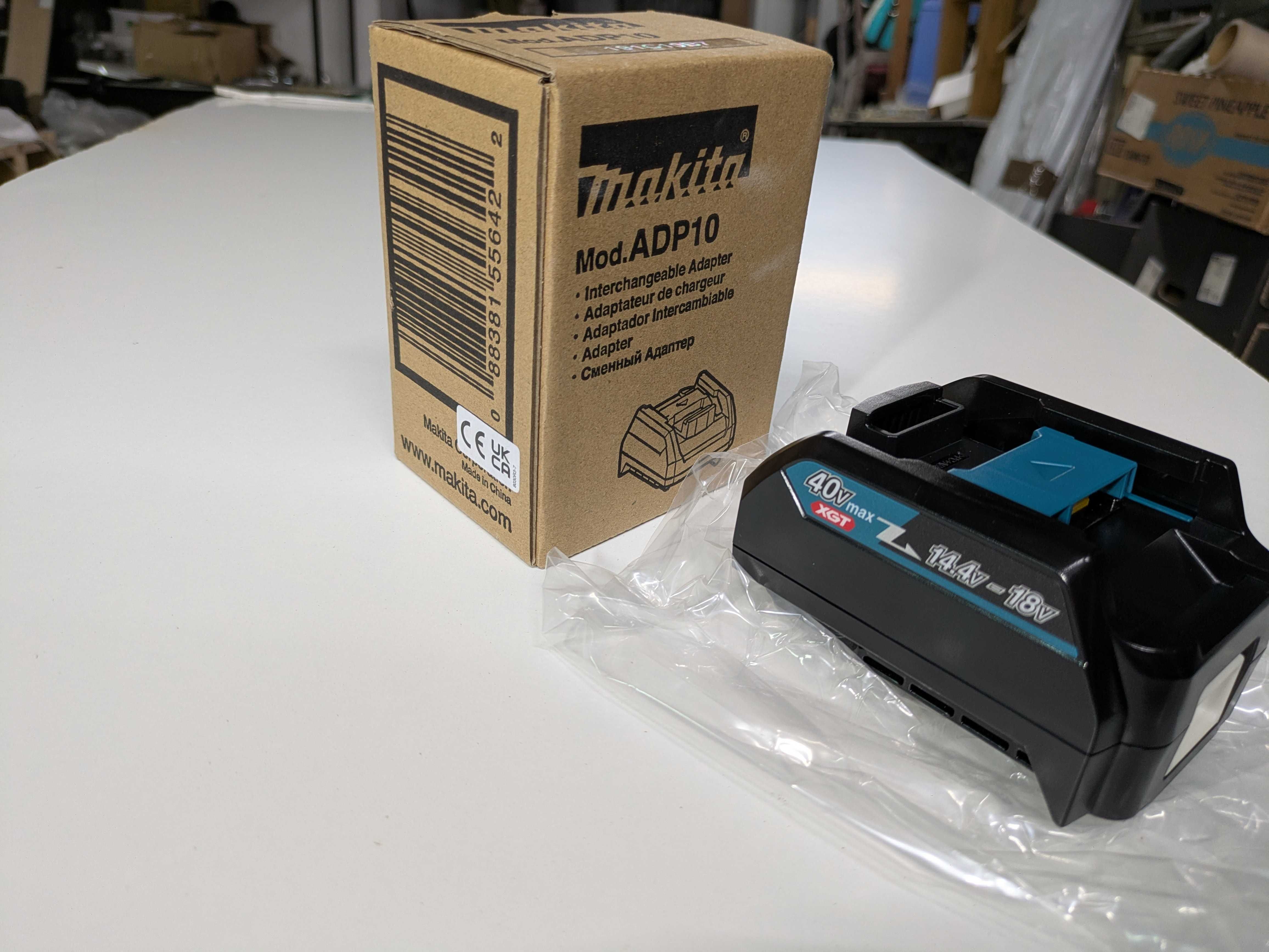 Makita XGT 40V ADP10 adaptador baterias LXT 18V