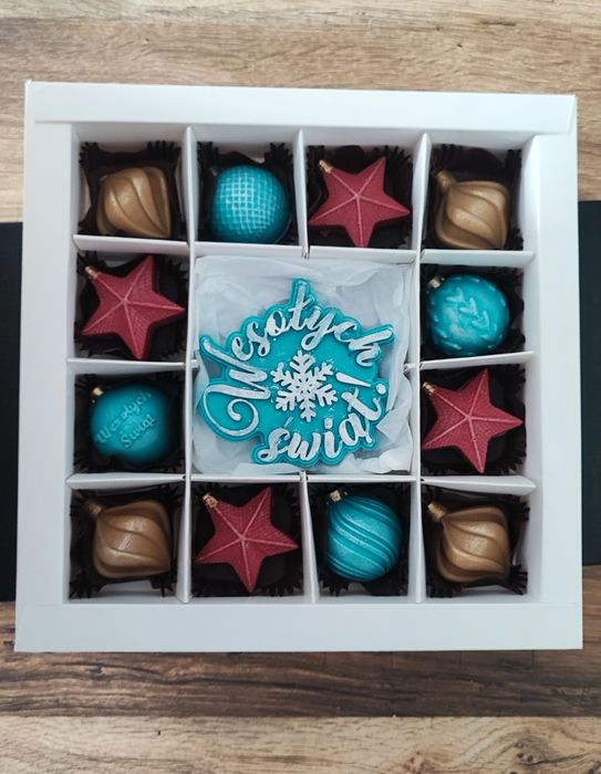 Czekoladki prezent box zestaw boże narodzenie święta dla pracowników