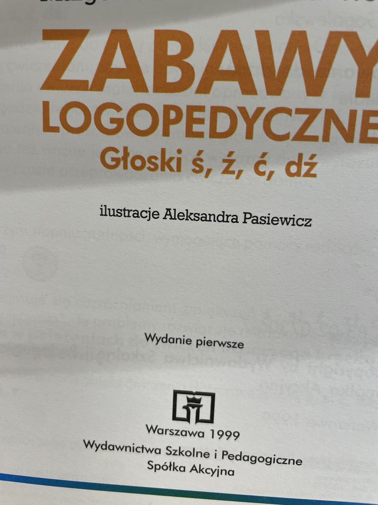 Logopeda -Domowe zabawy logopedyczne książka Dembińska