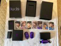 Galaxy Buds+ oficiais do BTS completo