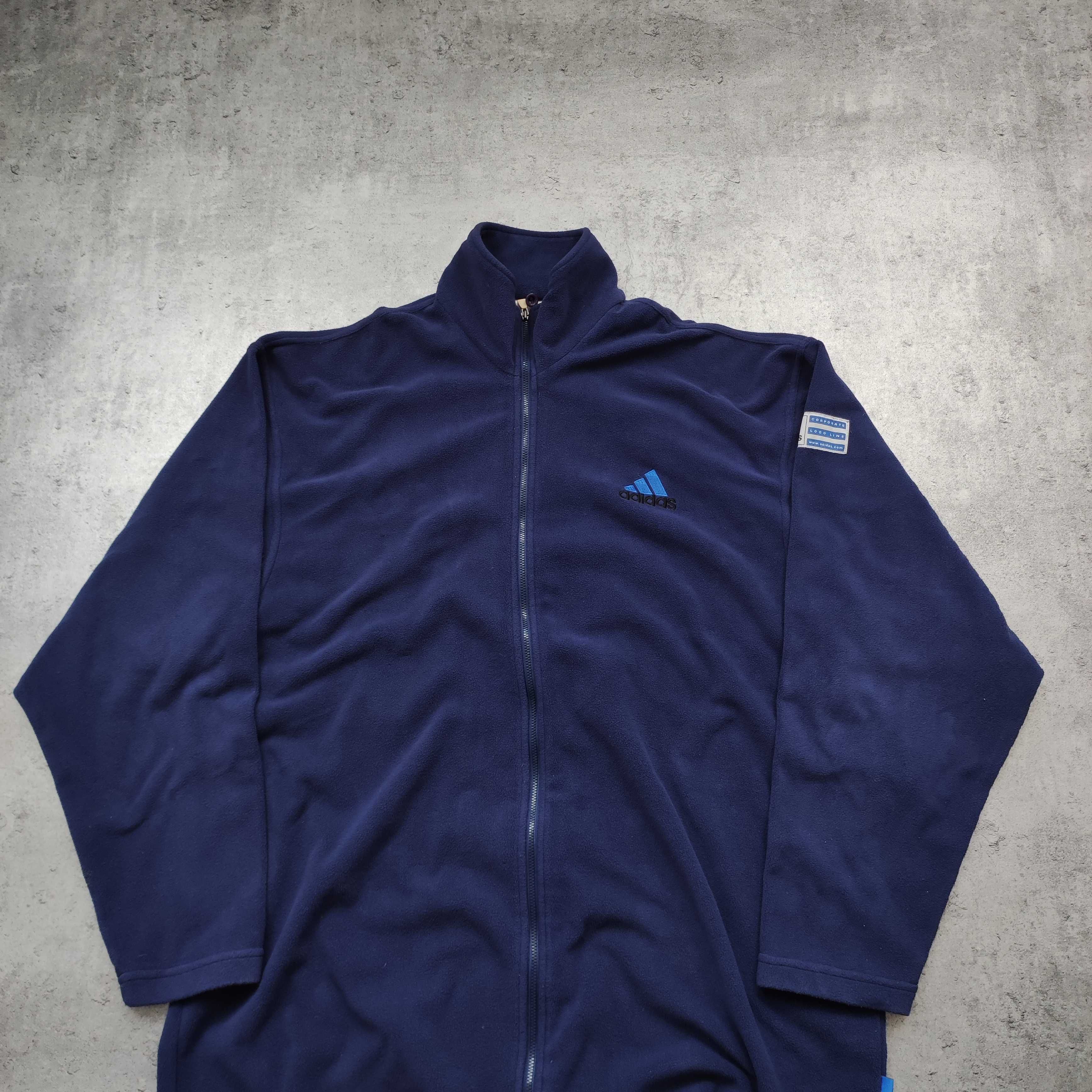 MĘSKA Bluza PREMIUM Suwak Rozpinana Thermal Polar Logo Adidas Trekking