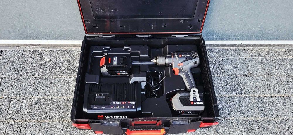 Wkrętarka Wurth Master Abs 18 Compact, 2x Aku. 18V 4Ah, Jak nowa!