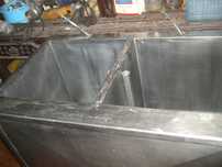 Escaparate com 2 pios de lavagem profissional com 1x60x90 aço inox