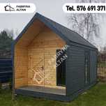 Domek drewniany, nowoczesny, stodoła, 5x3, narzędziowy