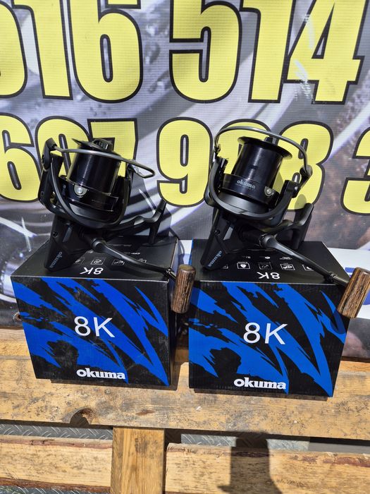 2 kołowrotki okuma 8k Nowe