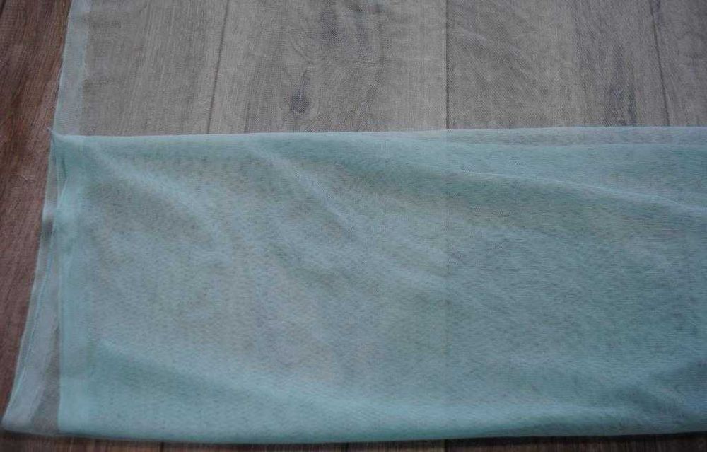 Ткань микросетка бирюза 1,45* 28 м один отрез. Тканина на тюль, сукню.