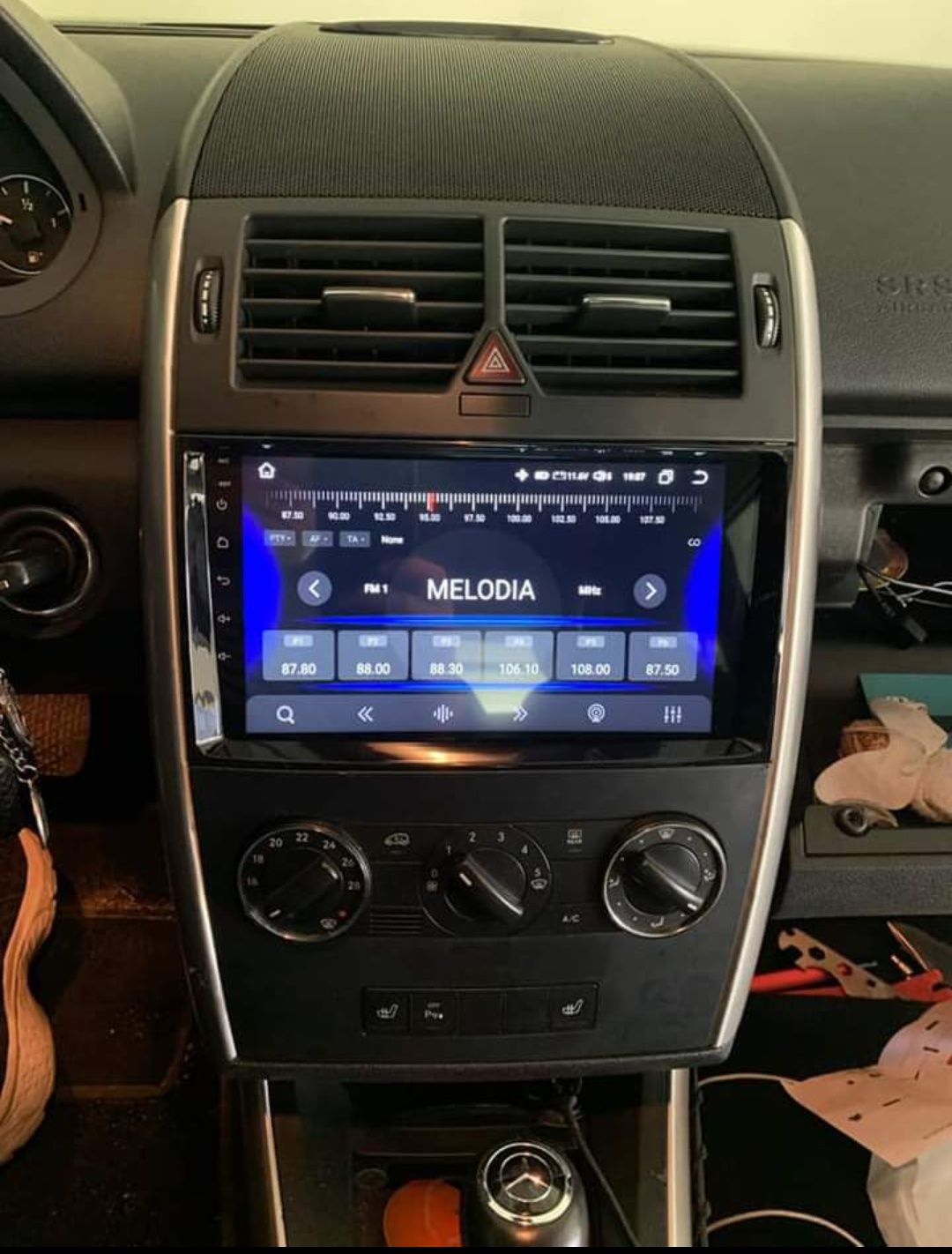 Rádio Android 12 com GPS Mercedes Classe B, Vito, Viano, Sprinter W906