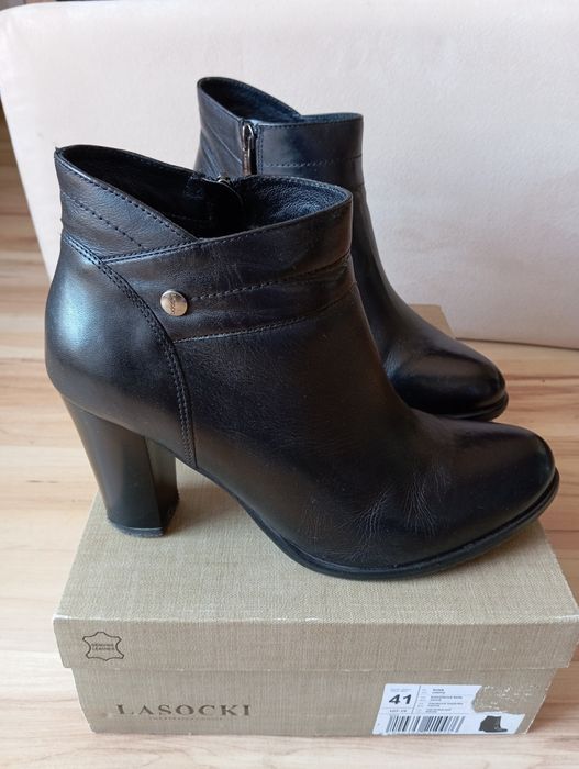 Botki Lasocki, r. 41, lekko ocieplane