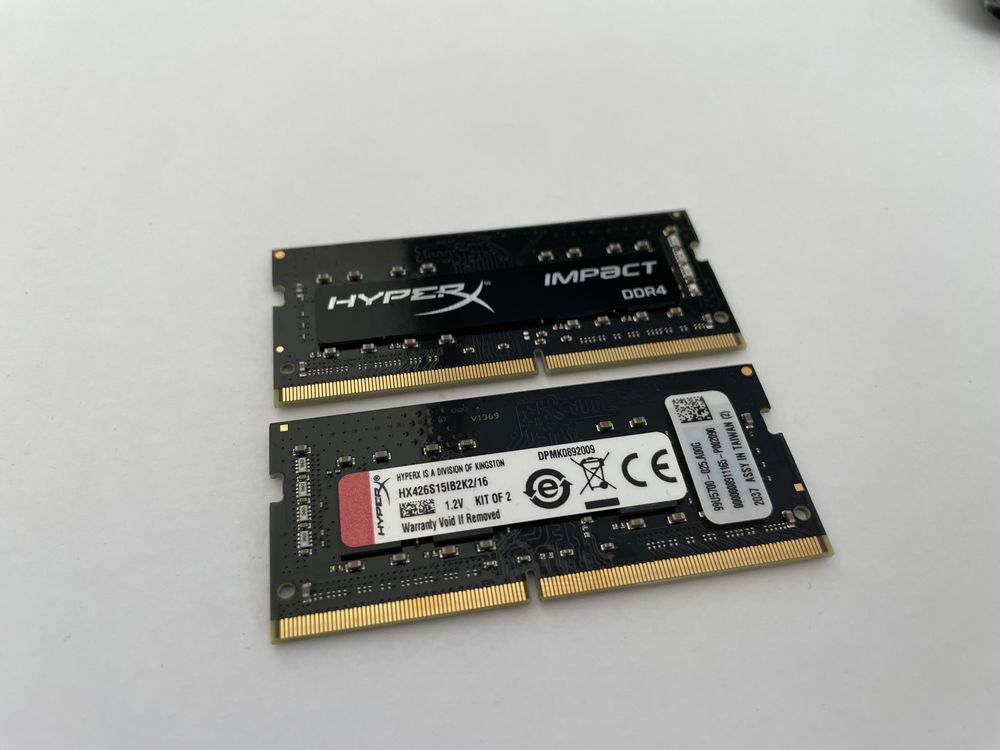Память для ноубуків HyperX 2х8GB DDR4 SO-DIMM 2666MHz
