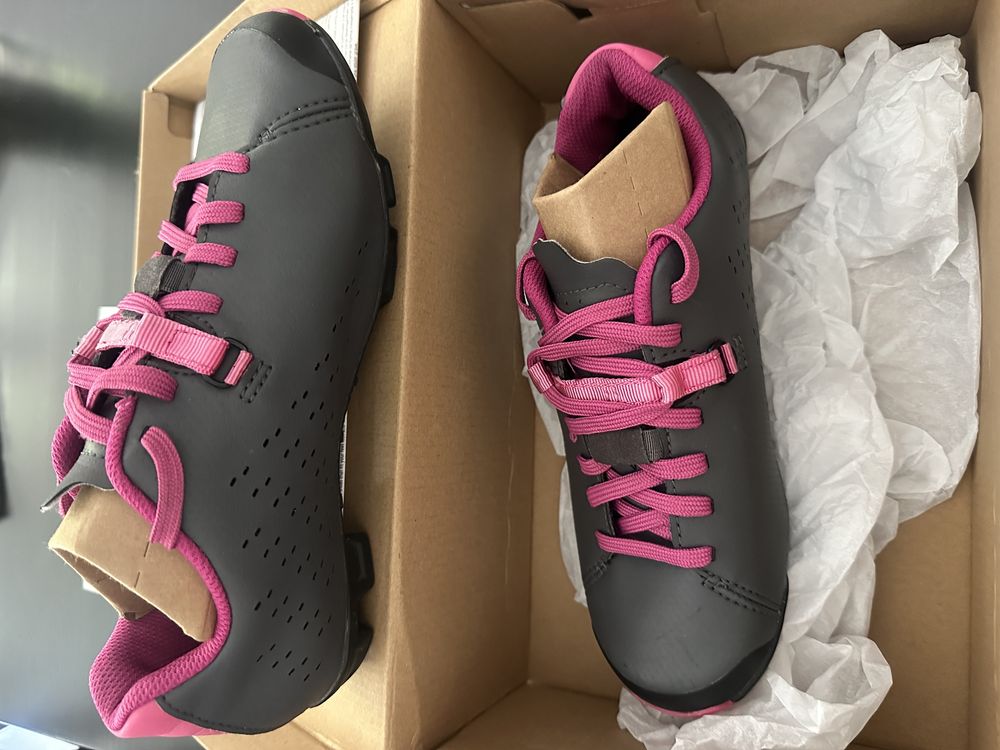 Shimano Buty rowerowe SH-XC5 damskie szaro - różowe rozmiar 36