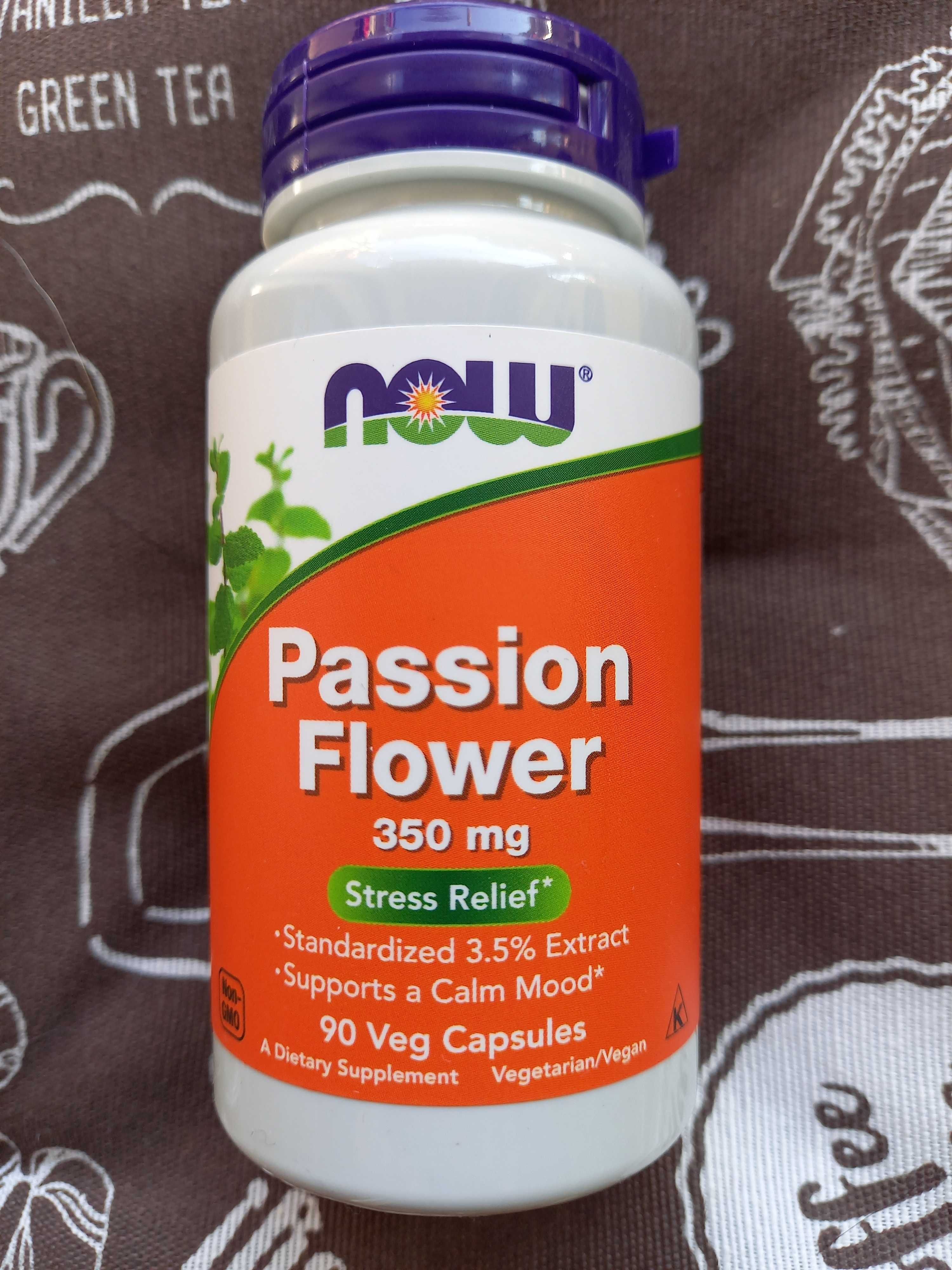 Now Foods Страстоцвет Пассифлора Passion Flower 350 мг, 90 капс