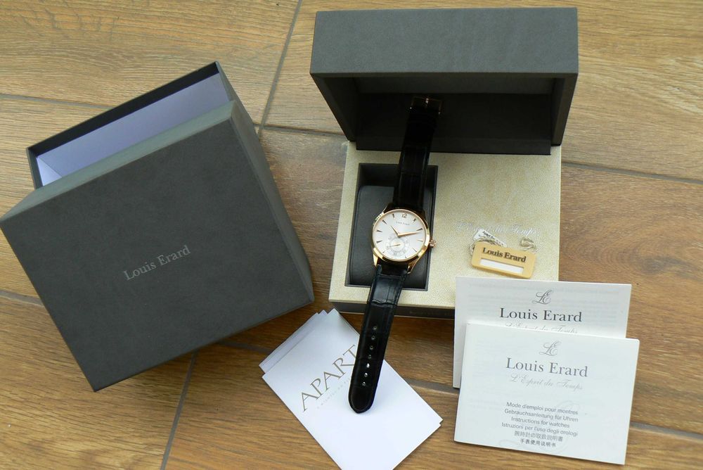 Louis Erard złoto 18K omega gold 750 złoty zegarek