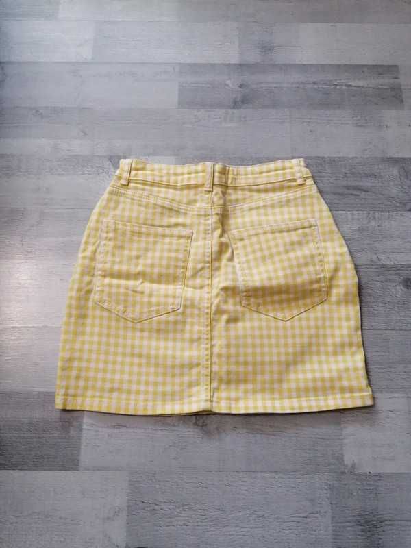 Spódnica spódniczka w kratę kratkę letnia na lato XS Reserved