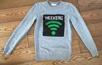 H&m lekki sweterek do szkoły weekend monday cekiny ruchome