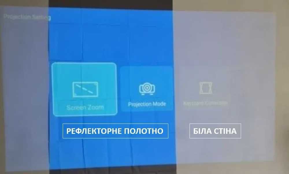 Екран для проектора/ Проекційний екран / Рефлекторний екран / 60-120"