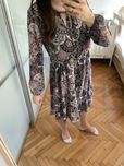 Boho włoska sukienka rozm M etniczne azteckie wzory