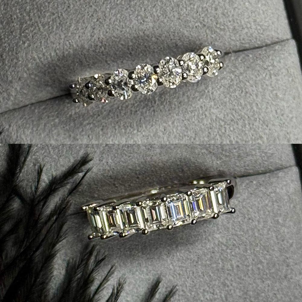 !!НОВИНКА!! Каблучка напівдоріжка з діамантами(муассанітами) 2.1ct