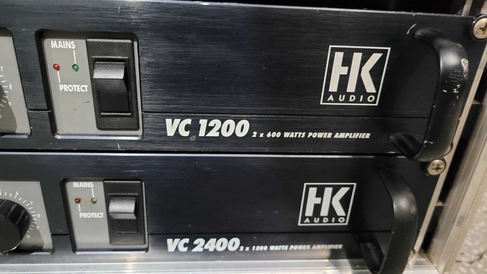 HK Audio VC2400, VC1200, dynacord Aktive X-over + case 8H. Zestaw!
