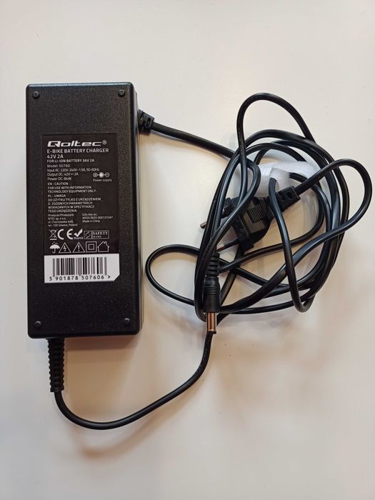 Ładowarka do baterii roweru elektrycznego Qoltec 42V