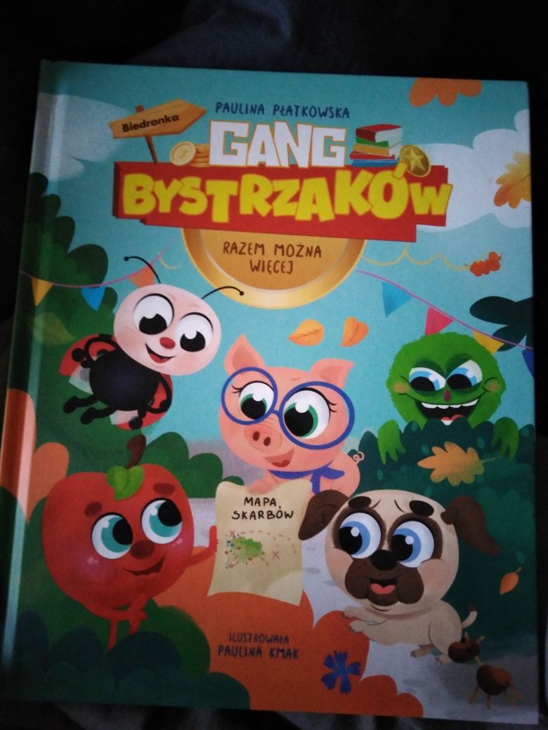 Ksiazka+gratis gang bystrzaków plus kolorowe żelki gratis