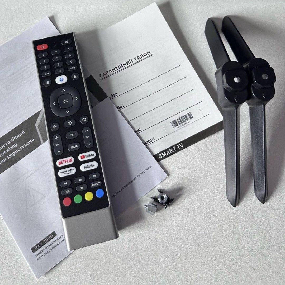 безрамковий телевізор 50" SmartTV | wi-fi • T2 • bluetooth | android15