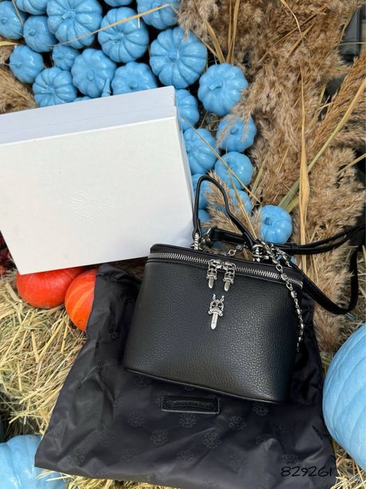 Сумка валізка Хром натур Шкіра люкс