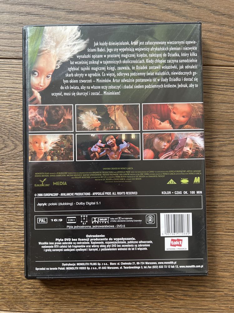 Artur i Minimki - Film Luca Bessona - DVD VIDEO