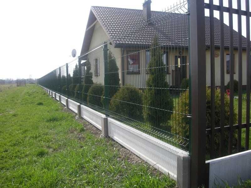 Ogrodzenia panelowe panele słupki brama furtka płot palety