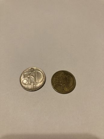 Halerze monety  20 i 50