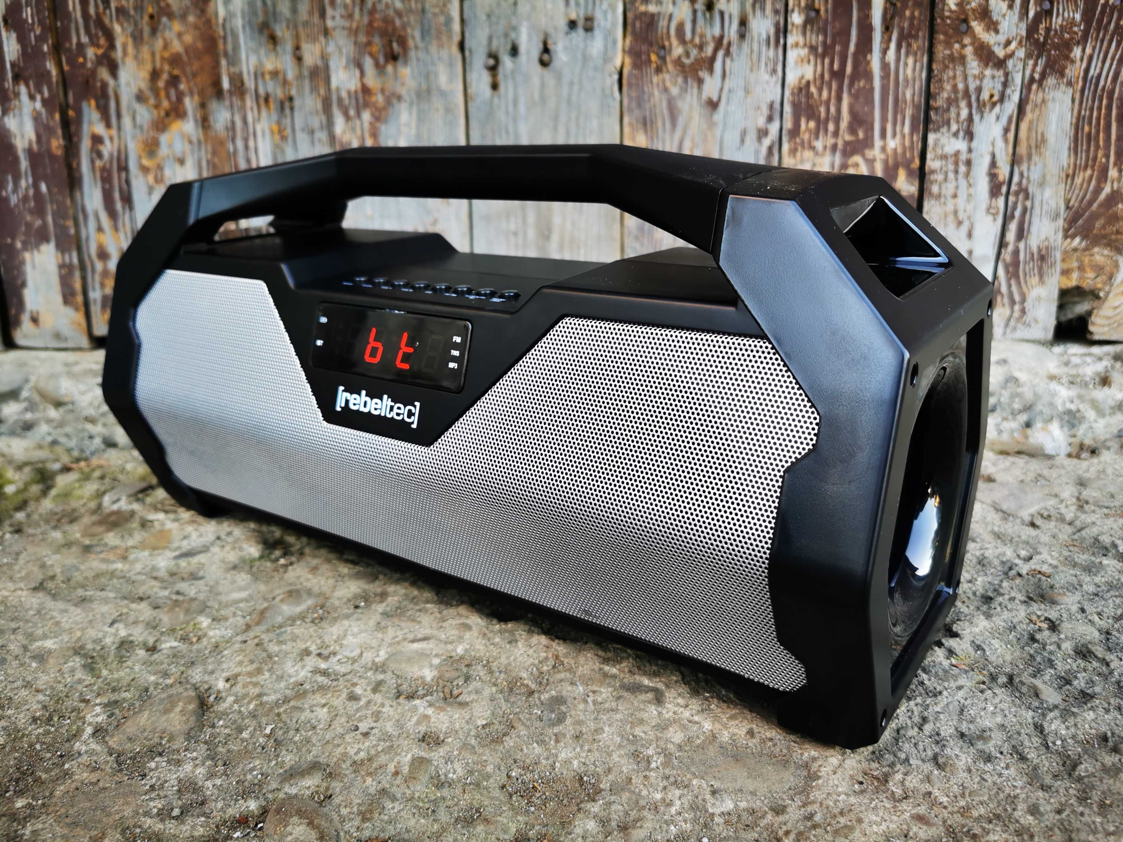 Boombox GŁOŚNIK Bluetooth Subwoofer RADIO ODTWARZACZ MP3 USB Budowlane