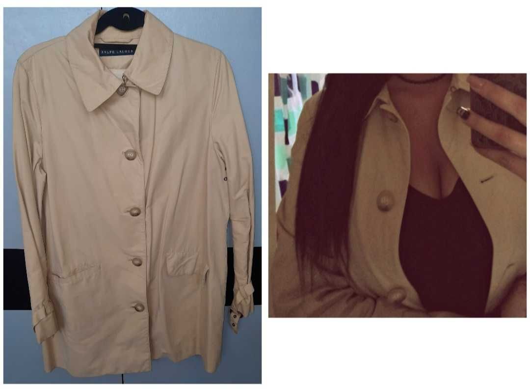 Gabardine Curta Bege