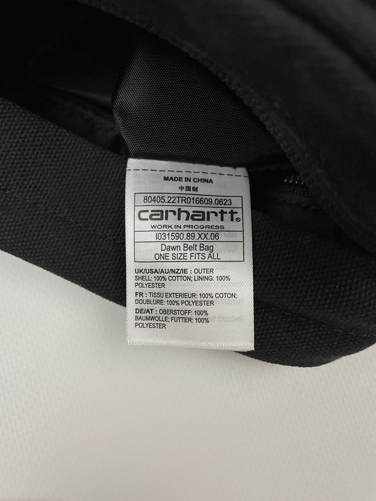 Сумка Carhartt WIP Dawn Belt Bag оригінальна чорна унісекс I031590