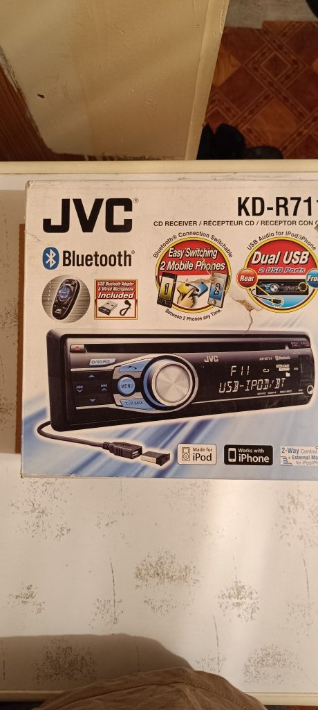 Radio samochodowe jvc kd-r711