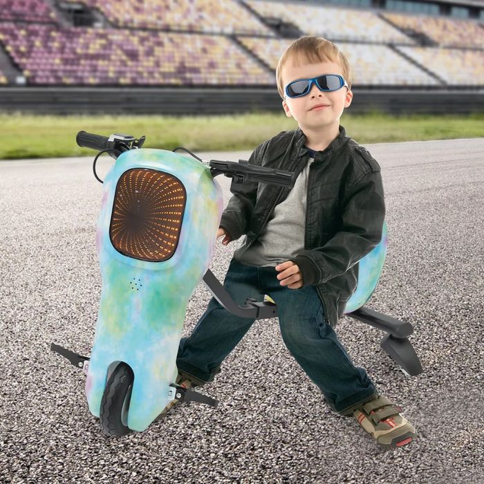 Детский Электрический трехколесный велосипед  LED Drift Wheels 360° др