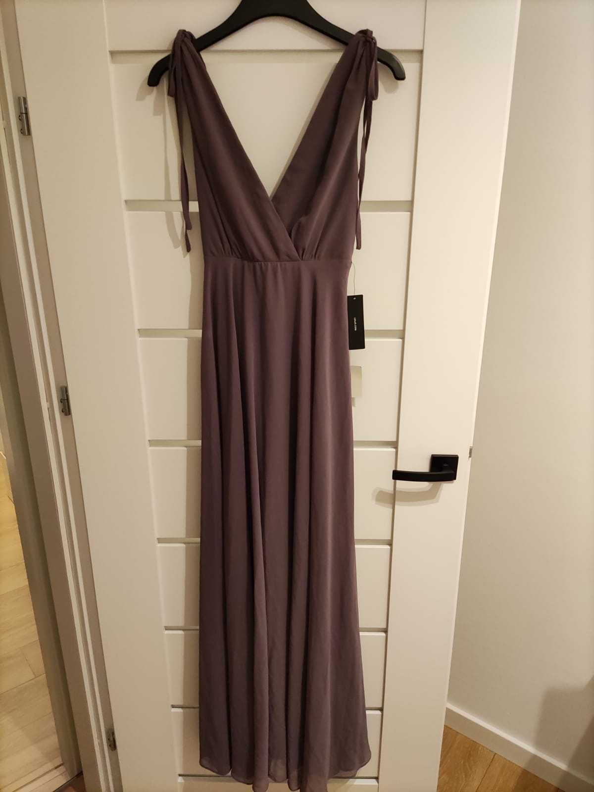 Sukienka maxi XS Lulus fioletowa