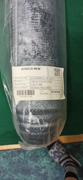 Dywan antypoślizgowy  120x180 szary