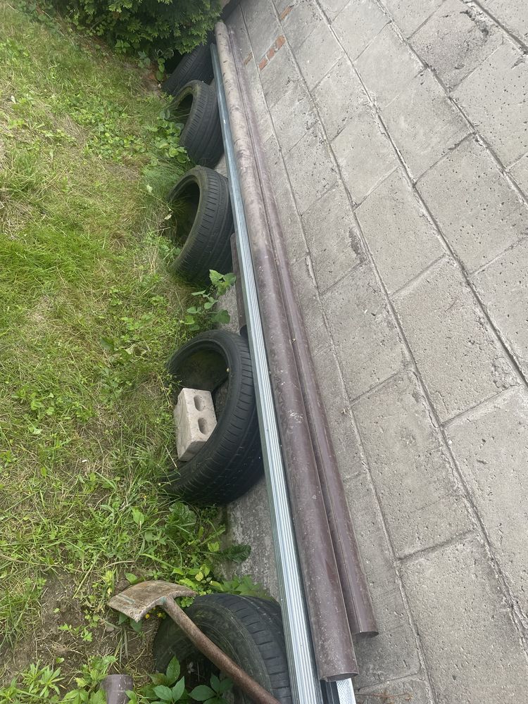 Rura spustowa rynna 4m NOWA transport brąz cena za 3 szt