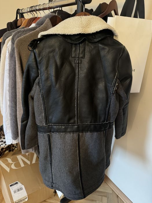 Пальто з еко-шкіри Armani Exchange