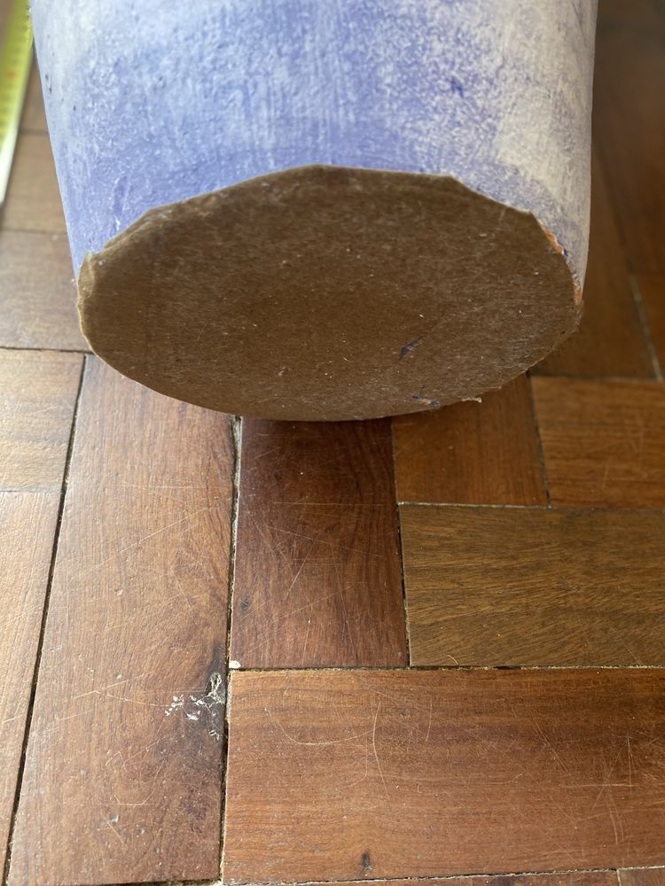 Anfora em terracotta em tons de azul
