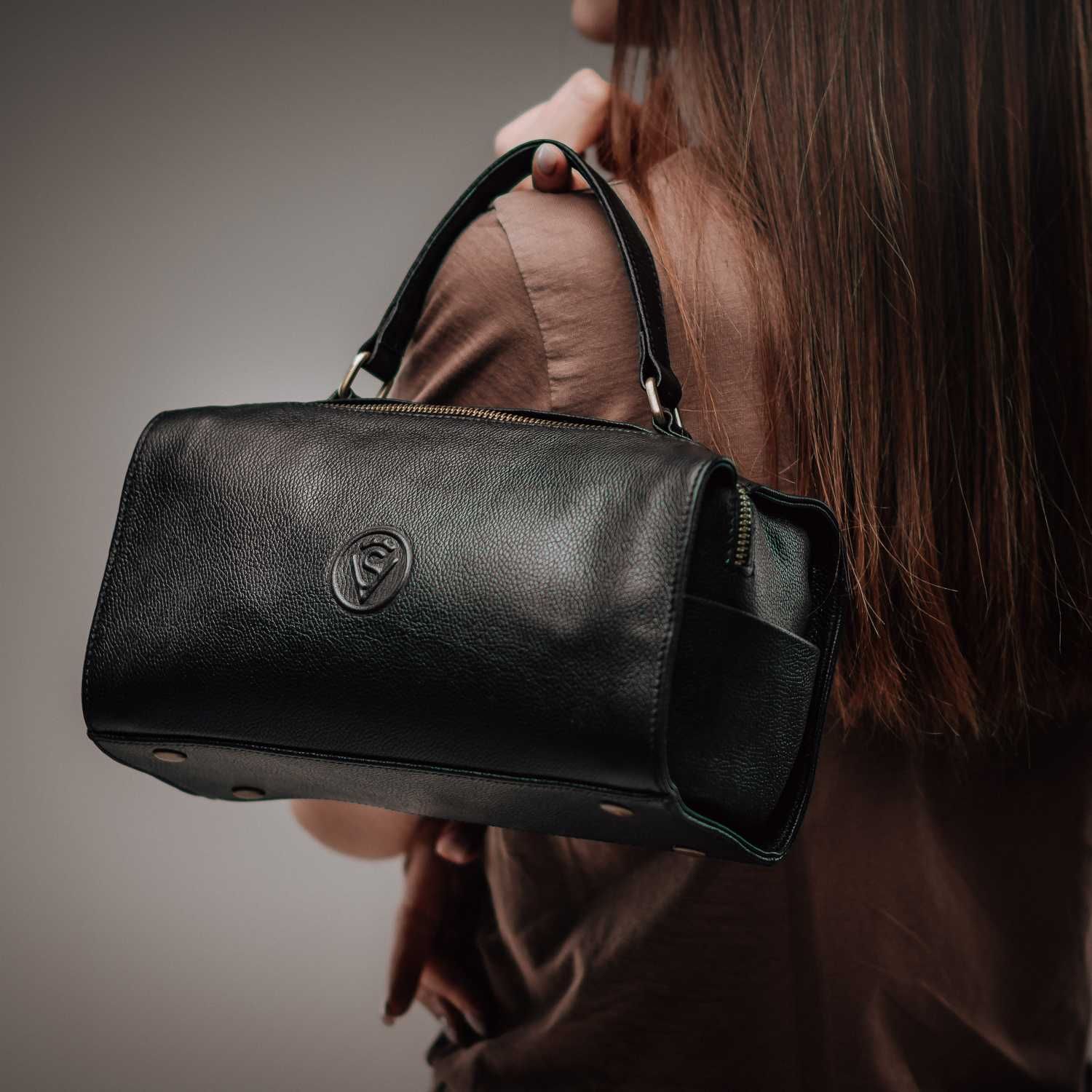 Женская кожаная сумка / Жіноча сумка з натуарльної шкіри VSL094