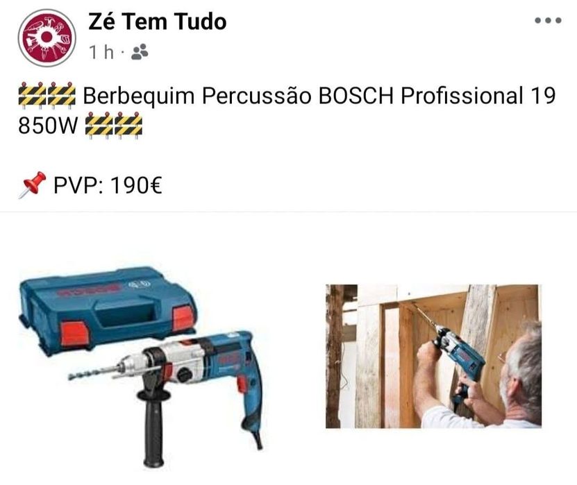 Berbequim Percussão BOSCH Profissional 850W