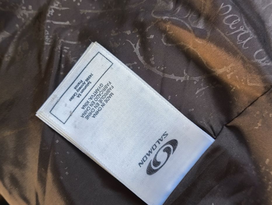 Salomon Wodoodporna Gruba Ciepła Puchowa Zimowa Kurtka Damska  S