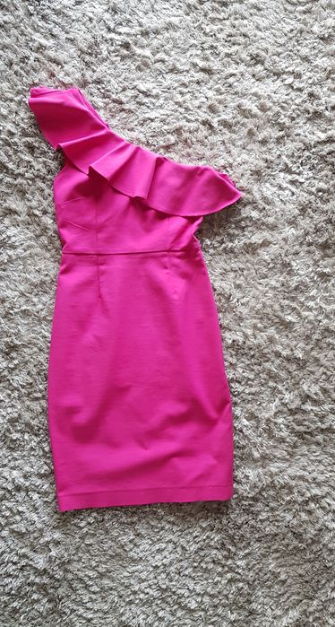Sukienka na jedno ramię Mohito r. 34 fuksja