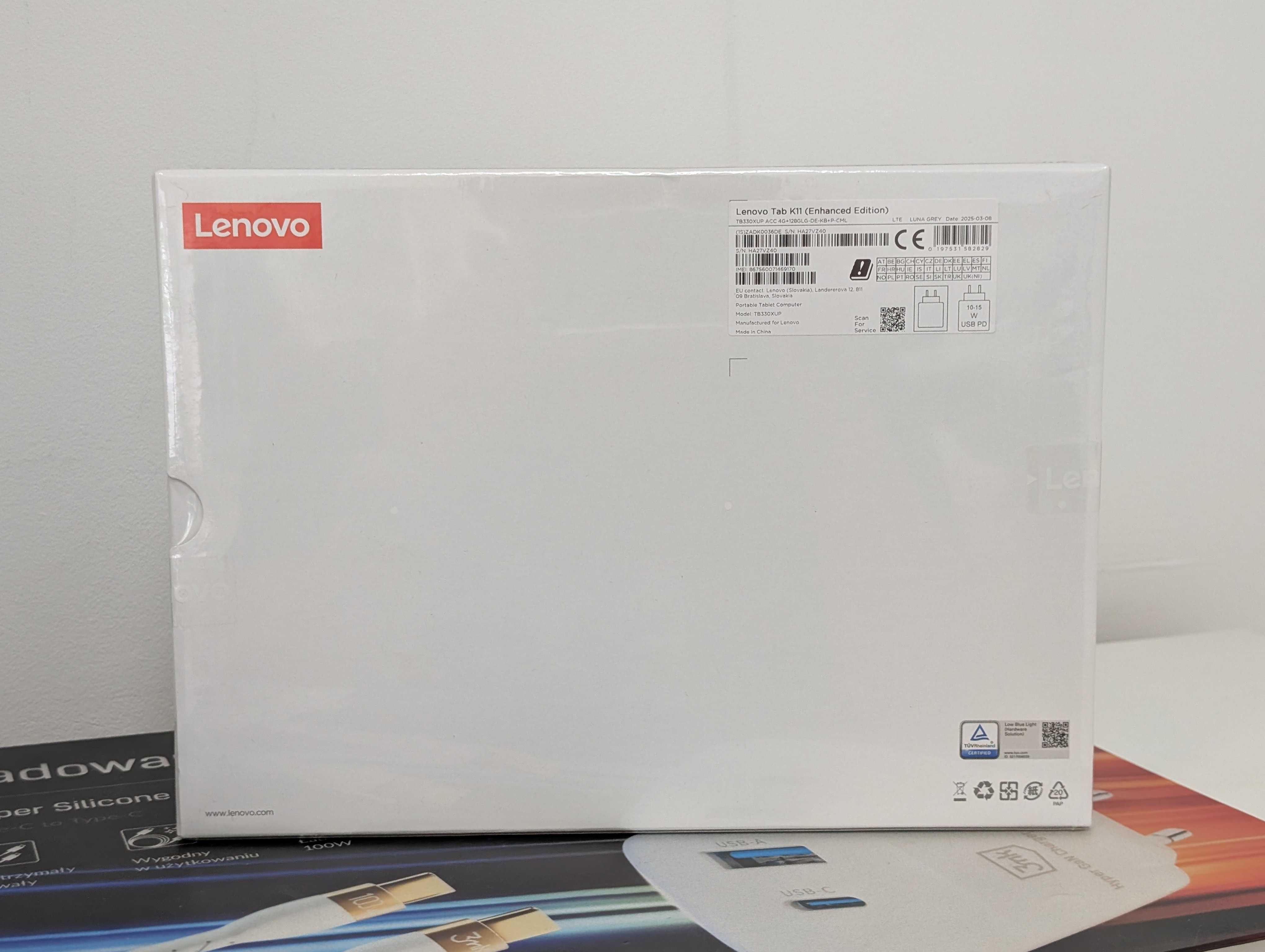 Lenovo Tab K11 LTE 4/128GB Grey + Folio Keyboard + Pen