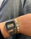 Zegarek srebrny casio vintage retro archive y2k 2000s cyber streetwear