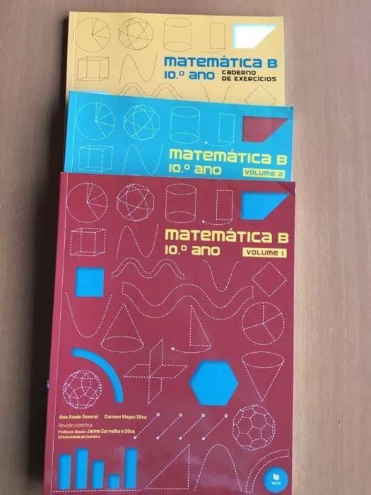 Vendo 3 Livros de Matemática B - 10º Ano (NOVOS)