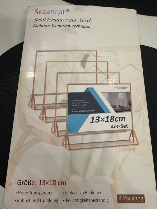 Ramki na zdjęcia, menu. 4 szt.