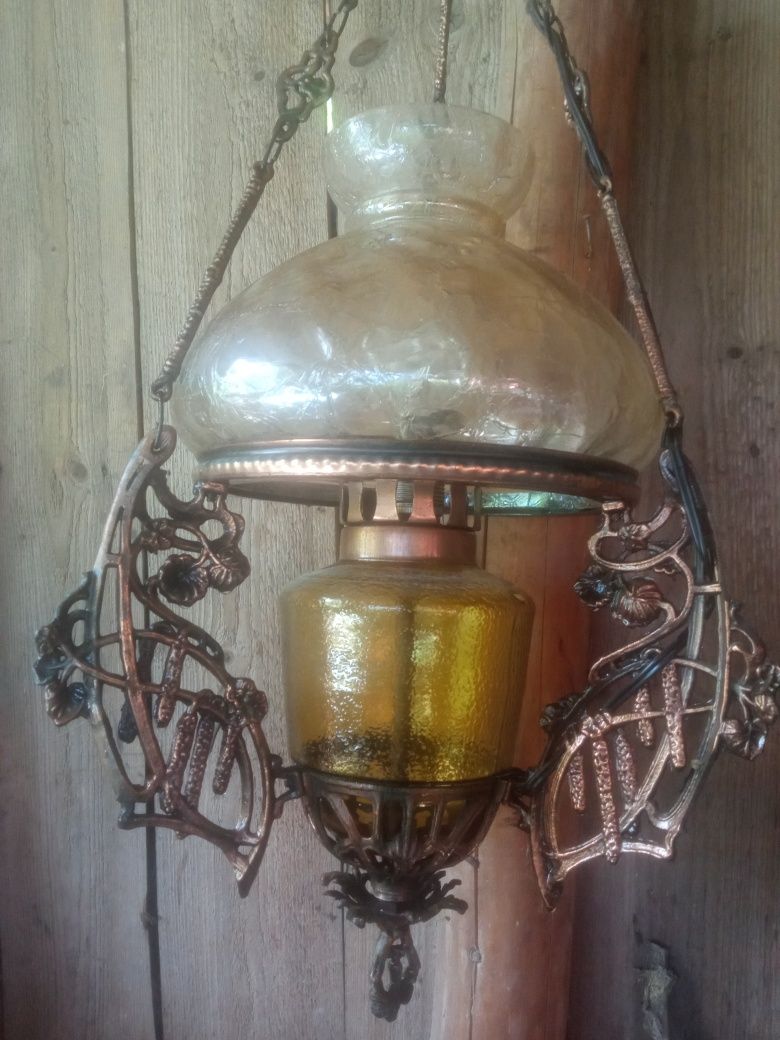 Lampa żyrandol PRL